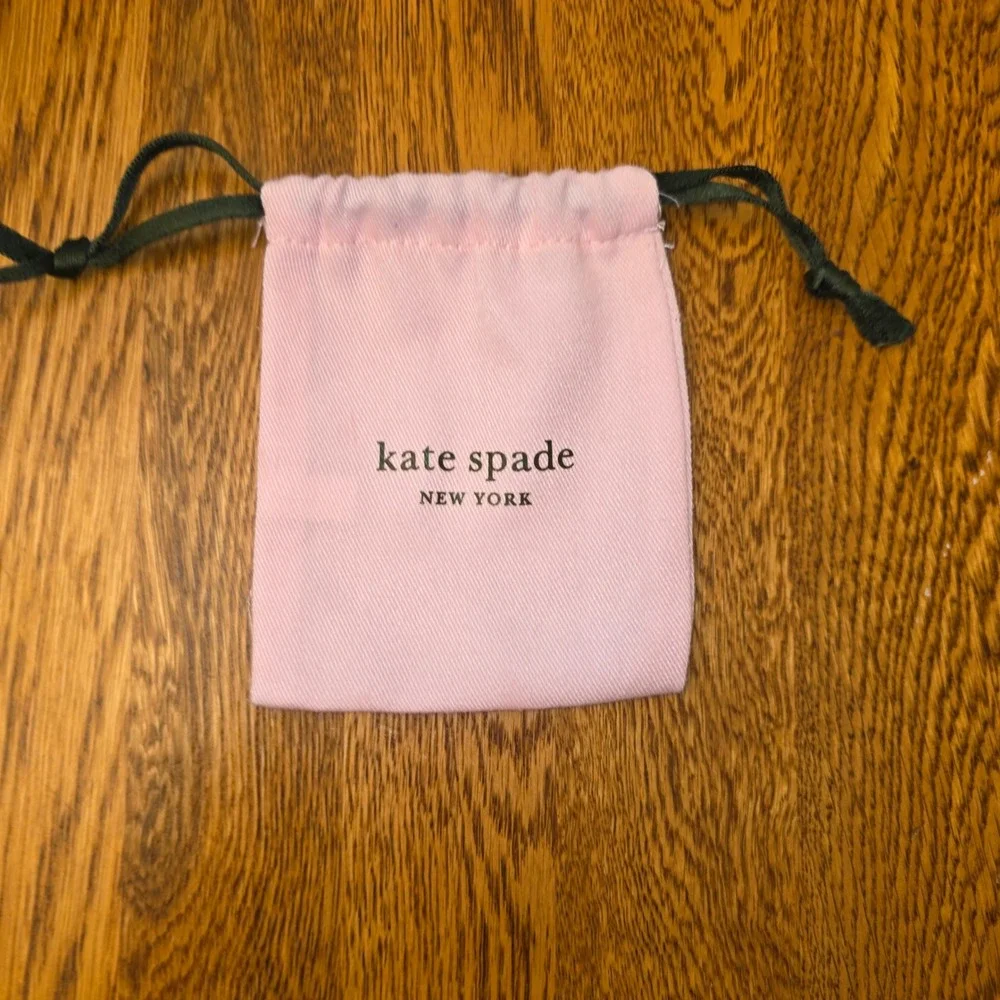 Kate Spade New York Pink Small Jewelry Dust Bag Drawstring Pouch 4x3.5 Gift Bag